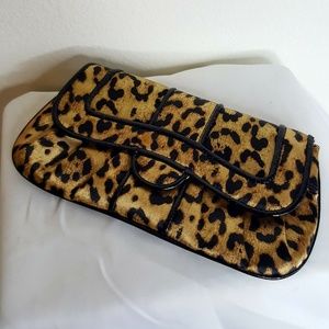 Colin + Colett leopard clutch/ small hand bag